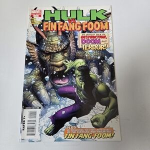 Marvel Hulk vs Fin Fang Foom Comic Book